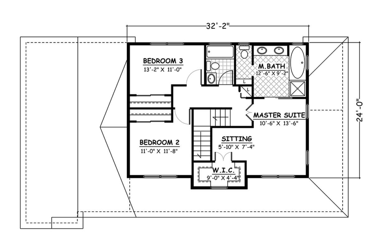 Floorplan 2 for House Plan #526-00013