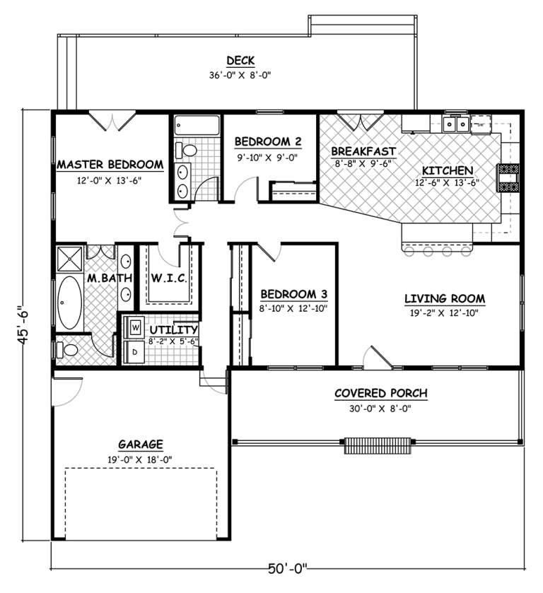 House Plan House Plan #18833 Drawing 1