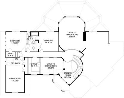Floorplan 2 for House Plan #4195-00013