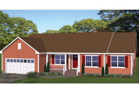 Ranch House Plan #526-00018 Elevation Photo
