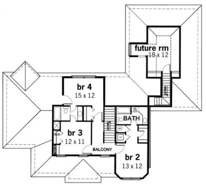 Floorplan 2 for House Plan #048-00141