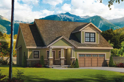 Craftsman House Plan #402-01489 Elevation Photo