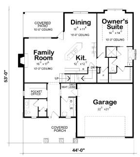 Floorplan 1 for House Plan #402-01489