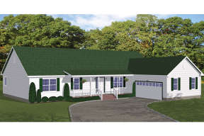 Ranch House Plan #526-00020 Elevation Photo