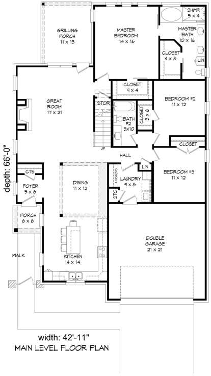 First Floor for House Plan #940-00071