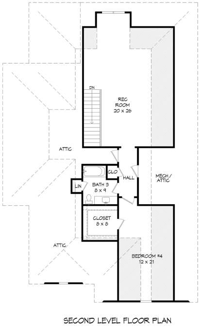 Second Floor for House Plan #940-00071
