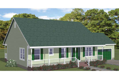Country House Plan #526-00021 Elevation Photo