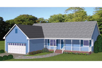 Ranch House Plan #526-00022 Elevation Photo