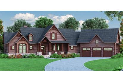 Craftsman House Plan #4195-00015 Elevation Photo