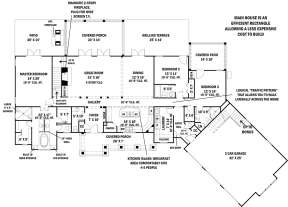 First Floor for House Plan #4195-00015
