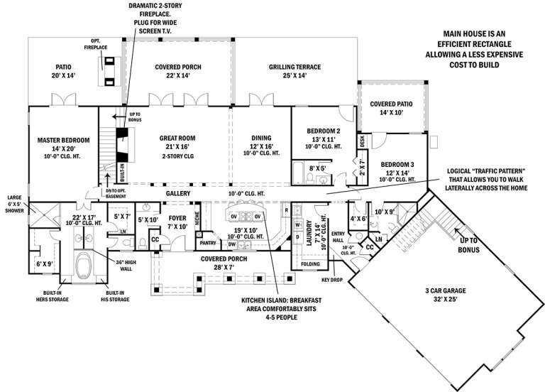 House Plan House Plan #18847 Drawing 1