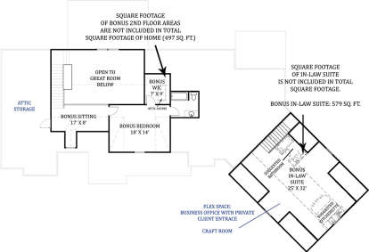 Second Floor for House Plan #4195-00015