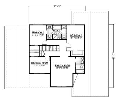 Floorplan 2 for House Plan #526-00024