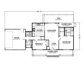 Floorplan 1 for House Plan #526-00025