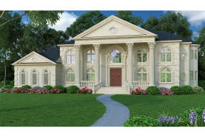 Classical House Plan #4195-00016 Elevation Photo