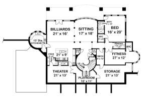 Basement  for House Plan #4195-00016