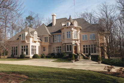 European House Plan #4195-00017 Elevation Photo