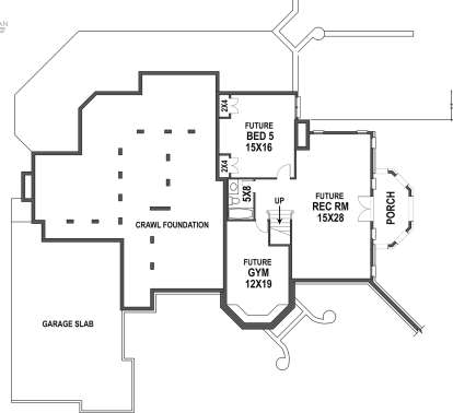 Basement  for House Plan #4195-00017