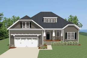Craftsman House Plan #6849-00041 Elevation Photo