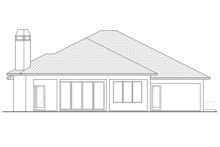 Florida House Plan #207-00054 Elevation Photo