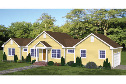 Ranch House Plan #526-00028 Elevation Photo