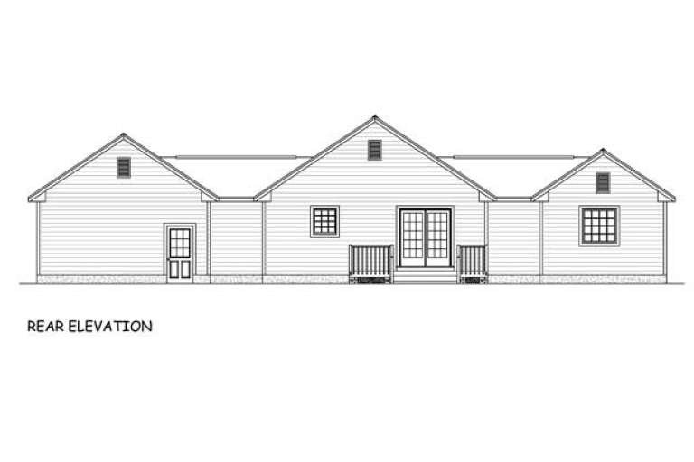 Ranch House Plan #526-00028 Elevation Photo