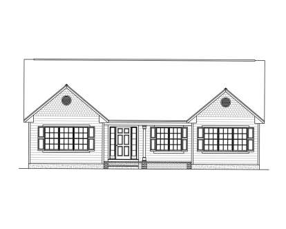 Ranch House Plan #526-00030 Elevation Photo