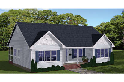 Ranch House Plan #526-00030 Elevation Photo