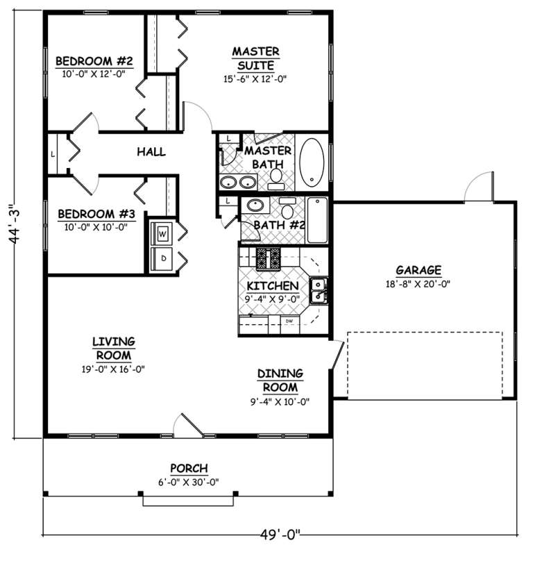 House Plan House Plan #18863 Drawing 1
