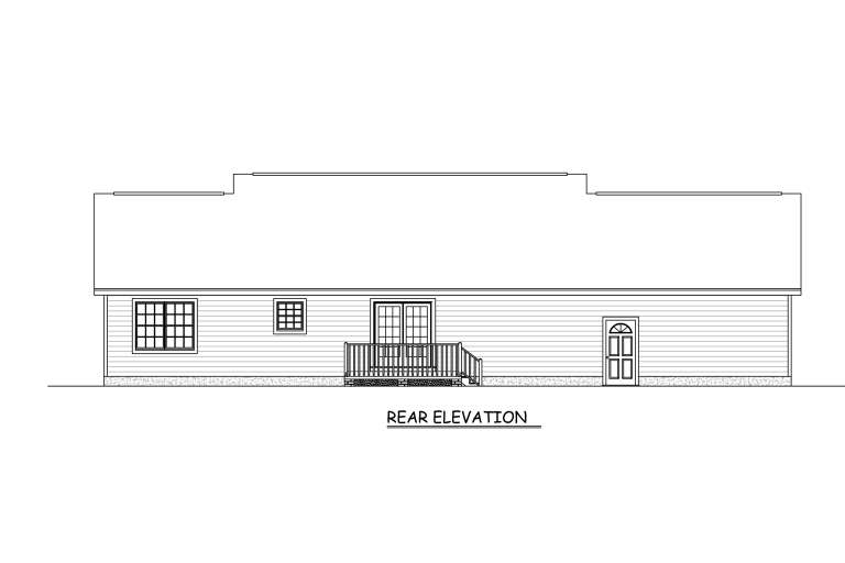 Ranch House Plan #526-00033 Elevation Photo