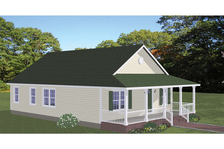 Ranch House Plan #526-00035 Elevation Photo