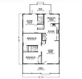 Floorplan 1 for House Plan #526-00035