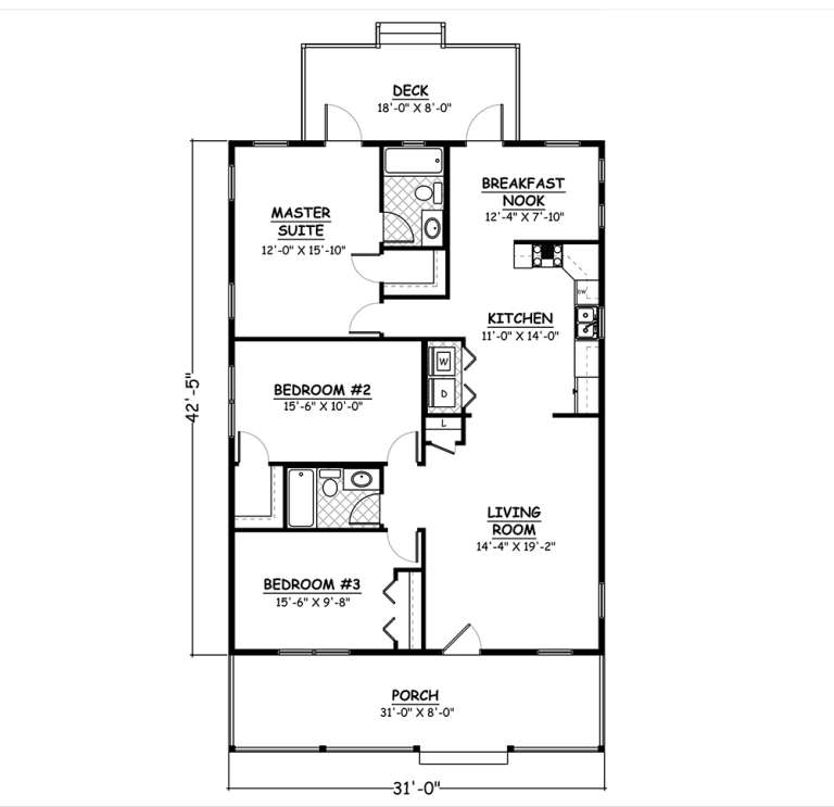 House Plan House Plan #18866 Drawing 1