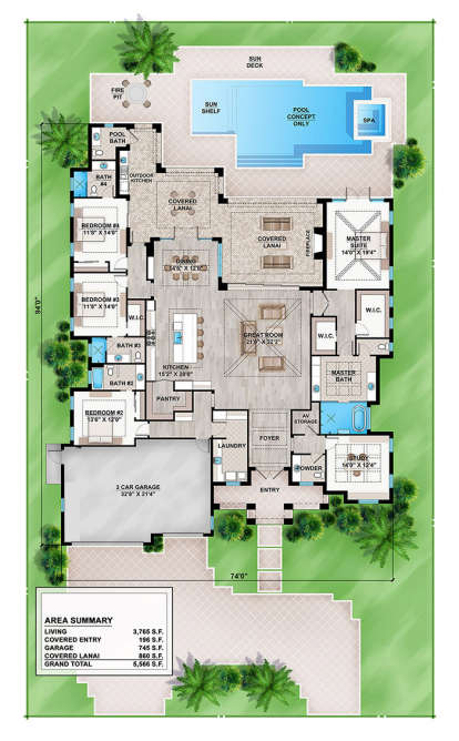 Main Floor  for House Plan #207-00057