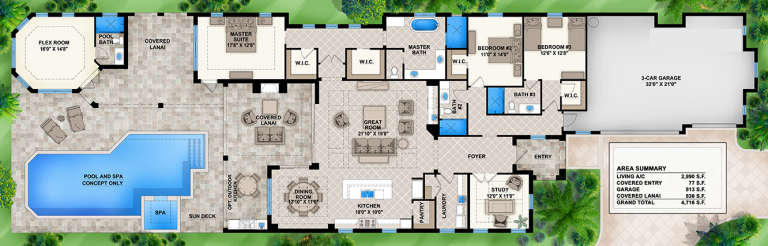 House Plan House Plan #18873 Drawing 1