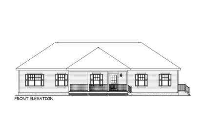 Ranch House Plan #526-00040 Elevation Photo