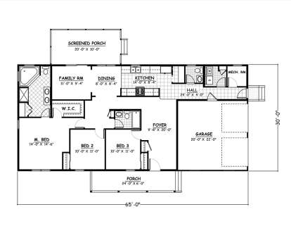 Floorplan1 for House Plan #526-00040
