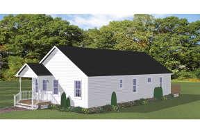 Narrow Lot House Plan #526-00041 Elevation Photo