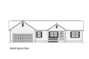Ranch House Plan #526-00042 Elevation Photo