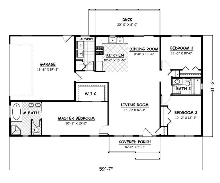 House Plan House Plan #18878 Drawing 1