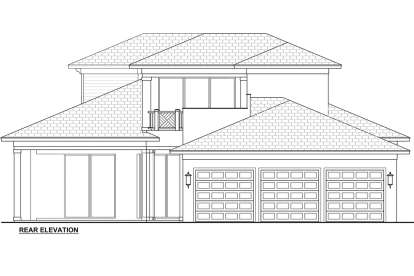Coastal House Plan #207-00060 Elevation Photo