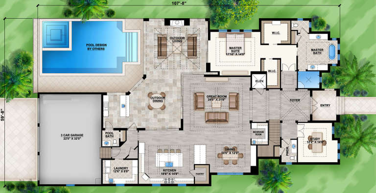 House Plan House Plan #18879 Drawing 1