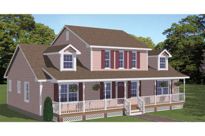 Country House Plan #526-00046 Elevation Photo