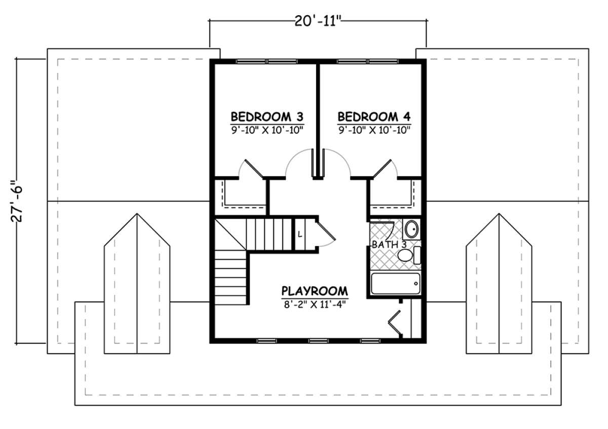 Floorplan 2 for House Plan #526-00046