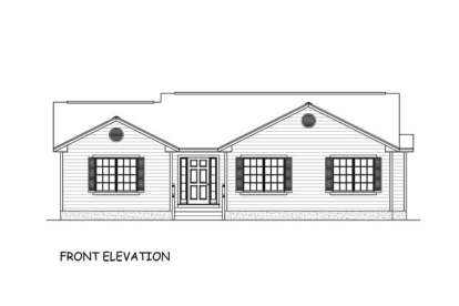 Ranch House Plan #526-00047 Elevation Photo