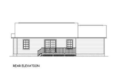 Ranch House Plan #526-00047 Elevation Photo