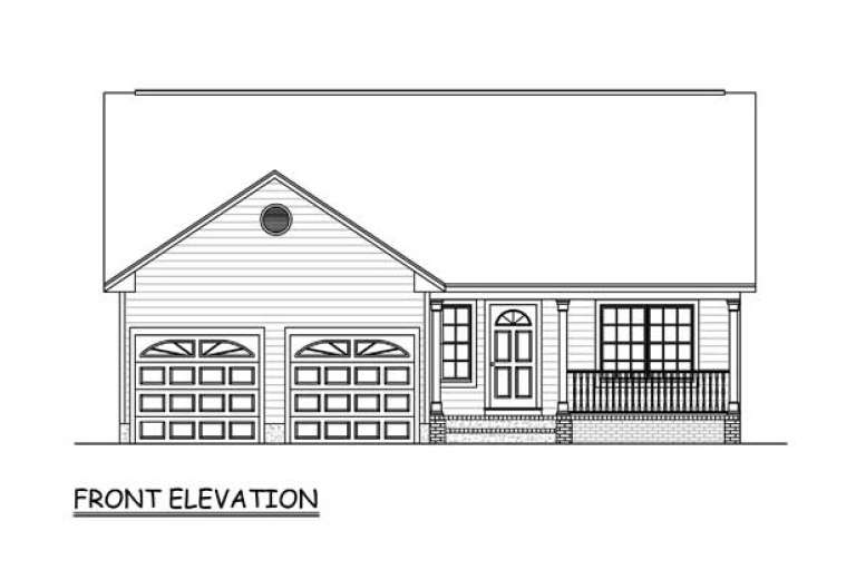 Ranch House Plan #526-00049 Elevation Photo