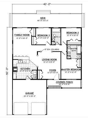 Floorplan 1 for House Plan #526-00049