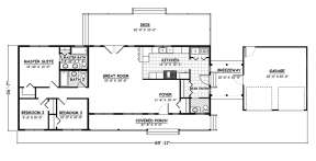 Floorplan 1 for House Plan #526-00050