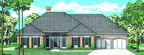 Traditional House Plan #048-00145 Elevation Photo